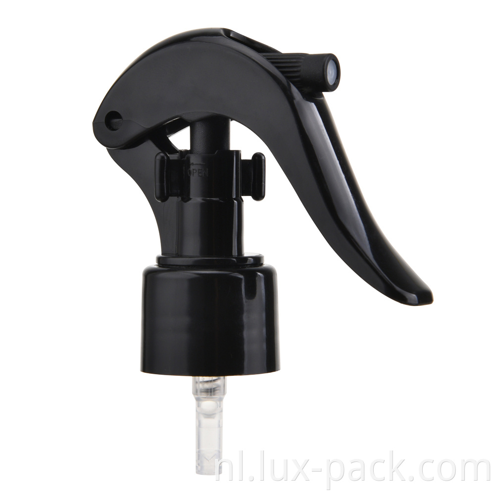 Bill 20/24/28/410 100 ml Huishoudelijke plastic pompkop Mini Trigger Spray Black voor fles